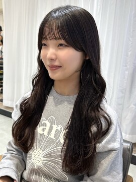 ビューブルー 亀戸錦糸町(VIEW BLUE) ◎美髪カールグレージュロングセミディ似合わせ前髪