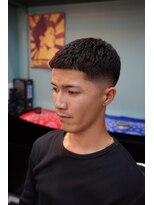 タイト スワッグ バーバーワークス(TIGHT SWAG BARBERWORKS)&nbsp;クロップスタイル×アイロンパーマ