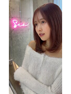 ハローバイシー 仙台(Hello by Sea) 艶髪ブラウン×髪質改善[美髪/韓国風/顔周り]仙台
