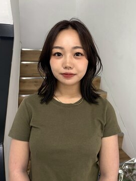 ヨーク(YOKE) 【YOKE】レイヤーボブアッシュブラウン顔周りカット髪質改善