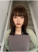 レイヤー/セミロングボブ髪質改善縮毛矯正白髪ぼかしショート