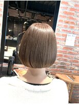 オーガニック アトリエ 大宮(organic+atelier)&nbsp;ブリーチなし大人可愛いマロンブラウン似合わせ耳かけボブ