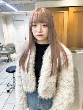 テトラ バイ ネオリーブ 横浜西口店(tetra by neolive) ダブルカラー　ピンクベージュ　ケアブリーチ　横浜