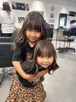 キング 心斎橋店(K!ng) ハイライトカラーミルクティーベージュレイヤーカット