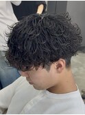 シャドウパーマ ルーズパーマ 波巻きパーマ 熊本メンズパーマ