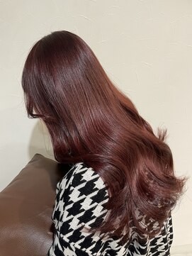 ファブ 千葉店(FaB) 【ブリーチなしダブルカラー×レッドブラウン】