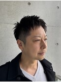 爽やかアップバングショート