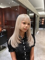 オルソー バイ コード 拝島店(Also by chord)&nbsp;【Also/SAKI】２ブリーチ/ホワイトブロンド