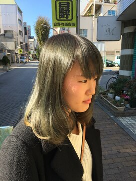 ピエスデシュブー(piece des cheveux) カーキグレージュ