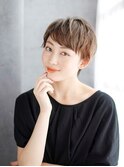 Apiuz Hair　 大人かわいい斜めバングショートスタイル