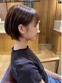 小顔 ショート ショートボブ 大人 簡単 20代 30代 ローライト 楽