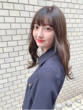 イース バイ アンブルリュクス 北千住(Ease by amble luxe) 前髪イメチェンイヤリングカラーラベンダーカラー