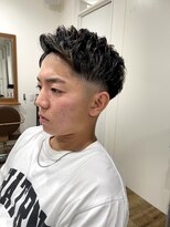 メンズアンダーバーホワイト 南海難波店(Men's _WHITE)&nbsp;フェードツーブロック