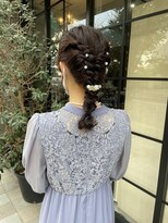 トロンヘアー(tronc hair)&nbsp;結婚式お呼ばれヘアセット