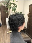 【メンズ】ロングピンパーマ
