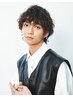 【ウェーブヘア】メンズカット＋波巻きパーマ+トリートメント　￥17000