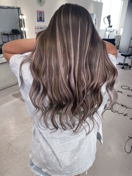 キング 梅田(K!ng) 梅田ハイライトカラー梅田ミルクティーベージュカラー梅田美容室