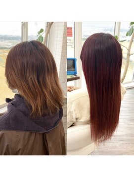 クラン ヘアーアンドスタジオ(CLAN hair & studio) ハイトーンエクステブリーチインナーミルクティーベージュ
