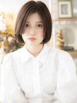 カバーヘア ブリス 川口(COVER HAIR bliss) アシンメトリーかきあげ前髪小顔前下がりボブa川口20代30代40代