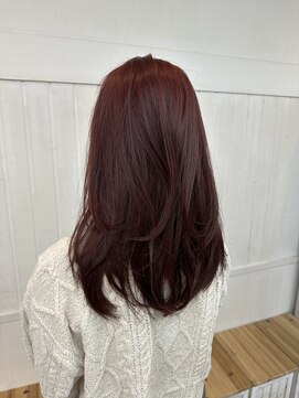 ディジョン(Dijon) 韓国顔まわりレイヤーカットグレージュオリーブベージュブラウン