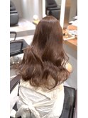 ミルクティーベージュグレージュダブルカラーブリーチハイライト