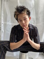 ノラ シブヤ(NORA)&nbsp;刈り上げないスパイキーショートメンズハイライトカラー