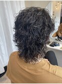 ハイライト×スパイラルパーマ