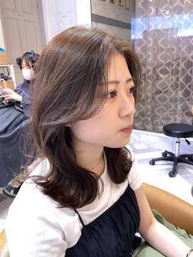ロンドアベニール 北千住(Lond avenir) 韓国ヘア　こなれミディ　顔周り　レイヤーカット　北千住