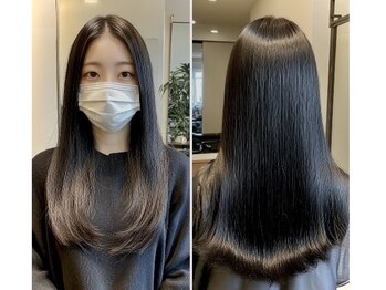 エムウィッシュ(M Wish)の写真/クチコミで評判◎ダメージを軽減するプレックス剤配合で、滑らかな手触り柔らか質感で自然な仕上がりに！