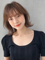 前髪 外ハネボブ ワイドバング イメチェン 美髪"