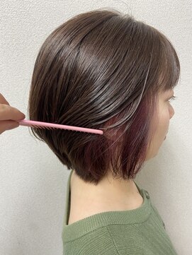 ビードロネイ 武蔵境店(vi-dro nei) ショートボブ×ピンクラベンダー