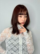 ノク 渋谷(nok)&nbsp;ミニウルフチェリーブラウンホワイトグレージュ