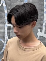 ビカム 名駅(become) 【ニュアンスセンターパート】毛流れメンズパーマ刈り上げ名古屋