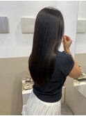 【美髪縮毛矯正】乾かすだけでまとまる艶ストレートロングヘア