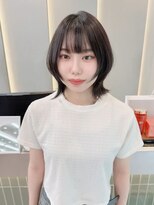 ロンドリゼル 札幌(Lond RiseL) オリーブグレー/前髪/ボブ/マロンベージュ/レイヤーカット/小顔