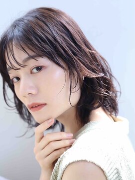 ロッソ ヘアアンドスパ 北千住店(Rosso Hair&SPA) ミディアムレイヤーパーマスタイル【北千住】