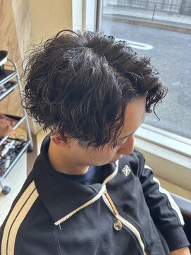 縦落ちツイストスパイラルパーマ