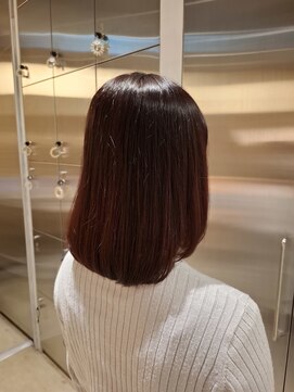 オーガニック リブ 川越(organic+live) 冬◎大人美人ストレートボブ×地毛風カラー◎暗髪