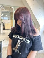 ペピンバイメルシー(pepin by merci.) 顔まわりレイヤー×深みワインパープル