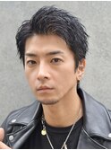 大人波巻きツイストスパイラルリバースセンターパート渋谷