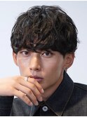 銀座シャドウパーママッシュセンターパートルーズパーマショート