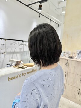 ビューバイネオリーブ 用賀店(Beau'r by neolive) ミルクティーブロンドデジタルパーマワンホンレイヤー［用賀］