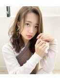 大人かわいいブランジュセミディ 束感 デジタルパーマ