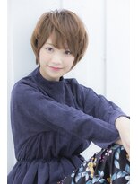 ミエルヘアーエスト 新宿店(mielhair est)&nbsp;ショートマッシュ×ベージュ