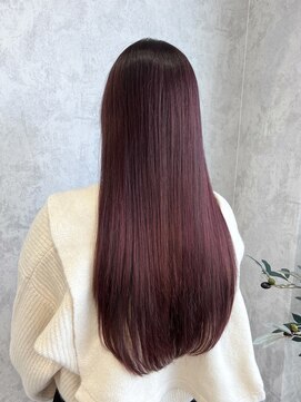 デミヘアー(Demi hair) ピンクベージュ×ストレートヘア