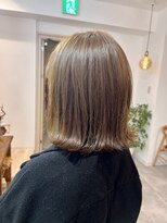 アンフレール シアーベージュ × 外ハネbob