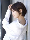 前髪あり小顔ショートボブ20代30代40代【AIN.表参道】川原大地