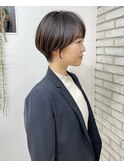 ショートボブ/大人巻き/ぷつっとボブ/ナチュラルモード/銀座駅