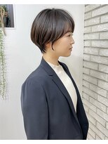 ショートボブ/大人巻き/ぷつっとボブ/ナチュラルモード/銀座駅