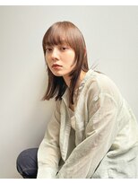 トレス(TRESS) 外ハネレイヤー　ウルフミディアム　ブラウンカラー